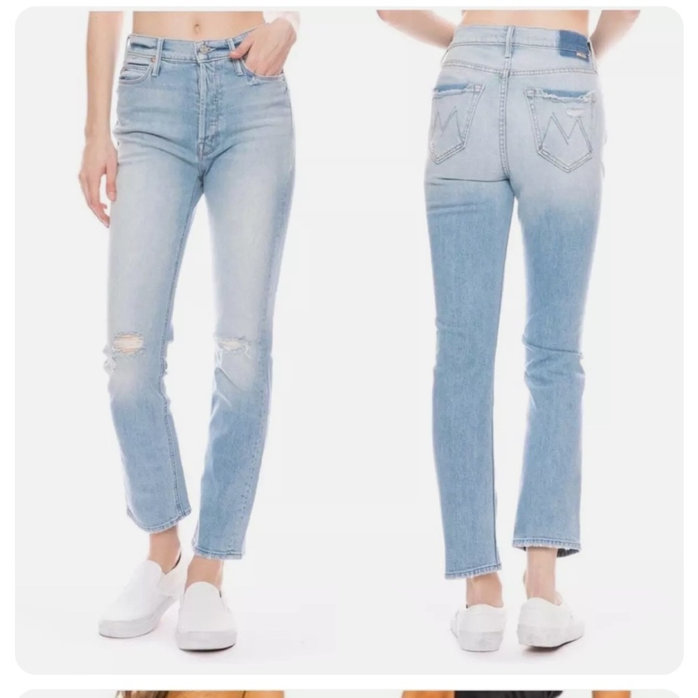 Mother The Dazzler Button Fly Ankle Jean